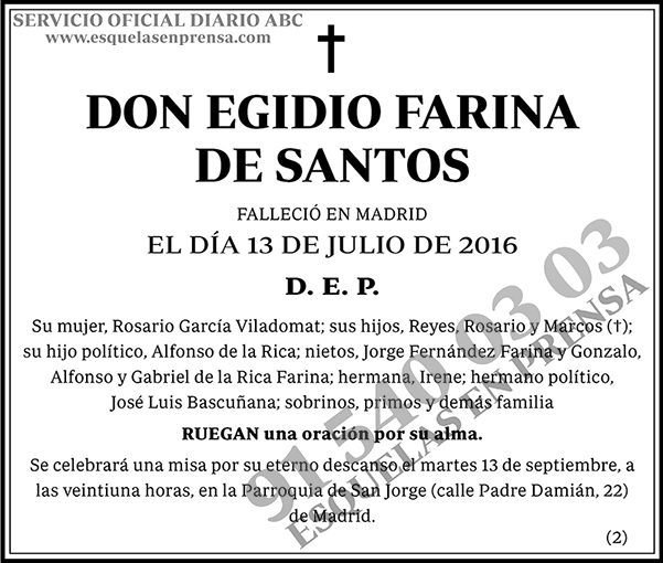 Egidio Farina de Santos